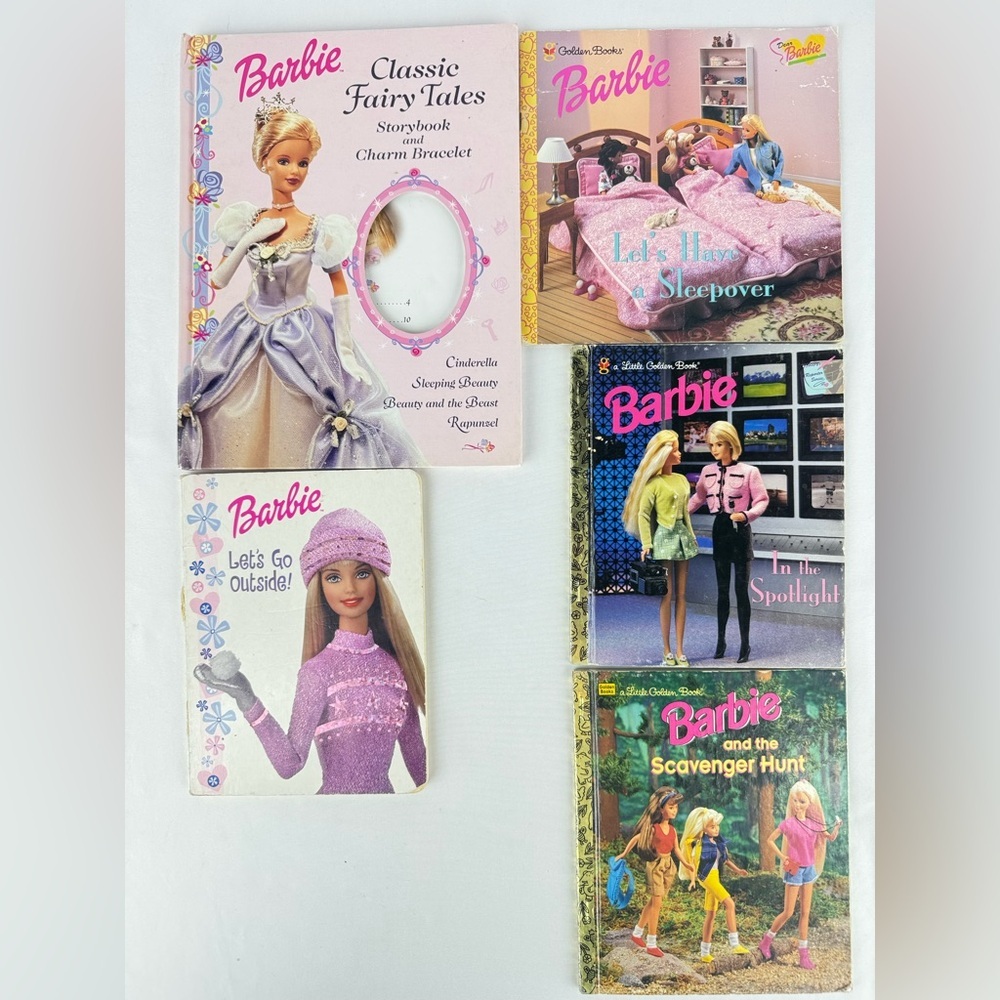 Set of 5 Vintage Barbie Books